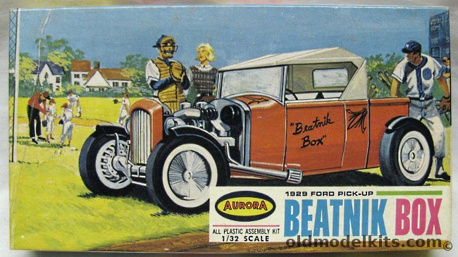 Aurora 1/32 1929 Ford Pickup Beatnik Box, 529-70 plastic model kit
